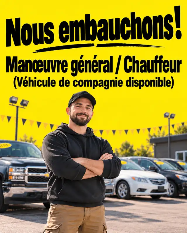 Manœuvre général / Chauffeur(Véhicule de compag