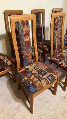 Mid century TEAK TECK. Ensemble salle à manger. 6 chaises chairs - Photo 4