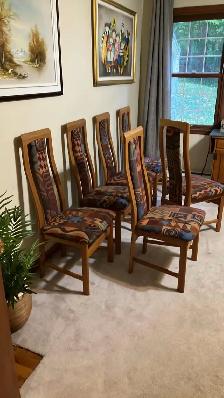 Mid century TEAK TECK. Ensemble salle à manger. 6 chaises chairs - Photo 8