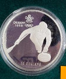 1987 Commemorative Silver Coin - 1988 Calgary Winter Olympics - Photo 2