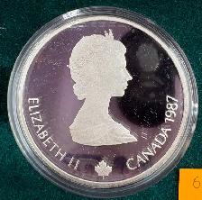 1987 Commemorative Silver Coin - 1988 Calgary Winter Olympics - Photo 3