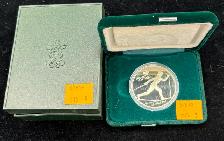 1987 Commemorative Silver Coin - 1988 Calgary Winter Olympics