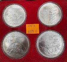 1976 Montreal XXi Olympiad Sterling Silver 4-Coin Set - Photo 2