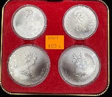1976 Montreal XXi Olympiad Sterling Silver 4-Coin Set - Photo 3