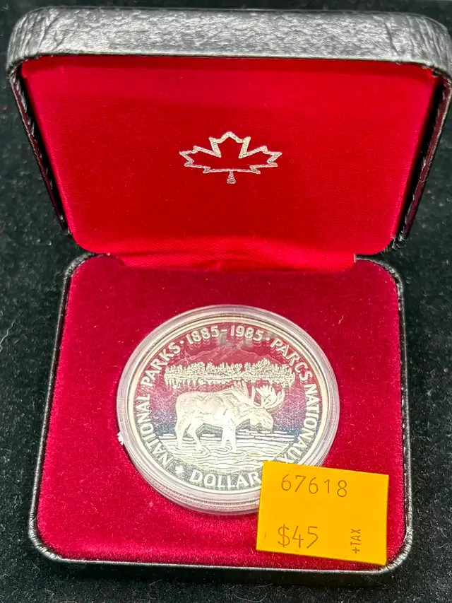 1985 National Parks Centennial Canadian Silver Dollar
