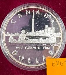 1984 Toronto Sesquicentennial Canadian Silver Dollar - Photo 2