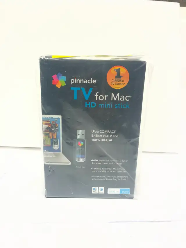 Pinnacle USB TV Tuner Stick for Mac - Free Over-The-Air HDTV