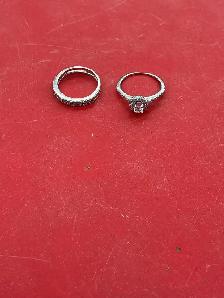 bague en or 14k avec diamants - Photo 2