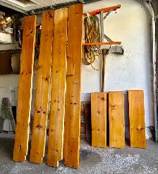 pine wood planks