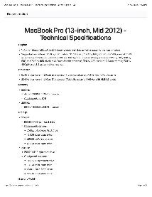 Apple MacBook Pro - 13 Inch Mid 2012 - Photo 6