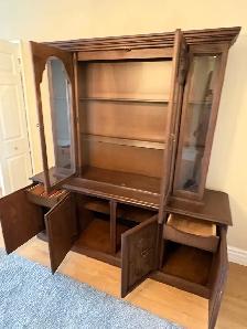 Free delivery used Wooden China Cabinet - Photo 4