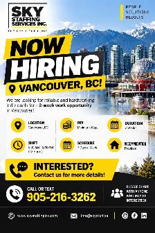 HIRING VANCOUVER