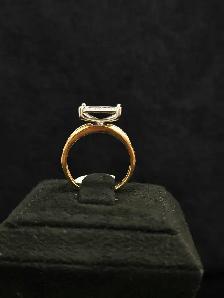 10k yellow gold diamond ring - Photo 3