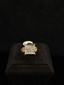 10k yellow gold diamond ring - Photo 5