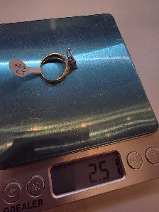 10k yellow gold diamond ring - Photo 7