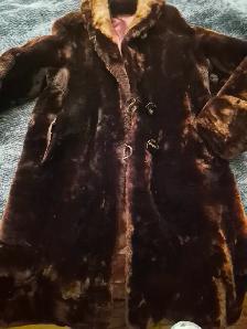 Faux fur coat size medium