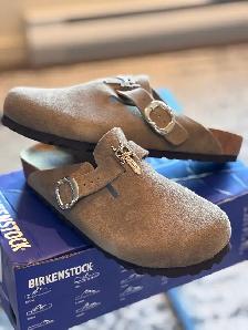 New Birkenstock Chrome Heart Custom SIZE 8-8.5 MENS
