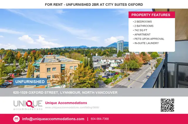 ID:5688 Unfurnished 2 Bed 2 Bath, 6th Floor, Mountain Views