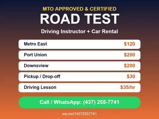 MTO Approved Driving Instructor - Road Test Car Toronto