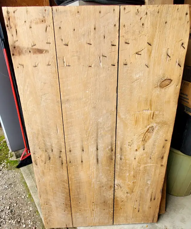 125 year old White Pine Grainery Door 59'×37'×1'