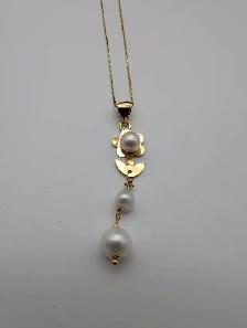 (B7789) Necklace with Pendant Yellow Gold 18k 1.70 grams 18' - Photo 2