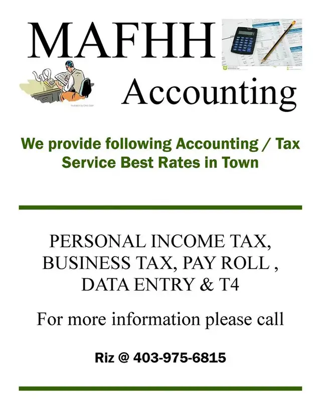 Corporation Tax,GST, T4 Payroll , Personal tax & Bookkeeping