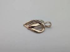 (B7575) 10K Yellow Gold Diamond Heart Pendant 1.80 grams Roun... - Photo 4