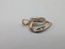 (B7575) 10K Yellow Gold Diamond Heart Pendant 1.80 grams Roun... - Photo 6