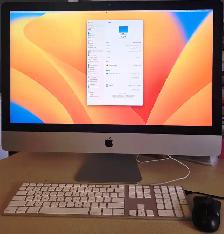 Like new mid 2017 27' iMac A1419 with native Ventura