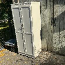 White Wooden Wardrobe Storage Cabinet ! - Photo 2