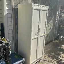 White Wooden Wardrobe Storage Cabinet ! - Photo 3