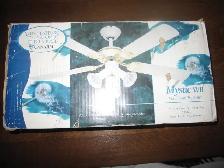 BRAND NEW CANARM 42'WHITE CEILING FAN WITH LIGHTING 5 BLADES