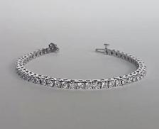 18Karat Natural Diamonds Tennis Bracelet