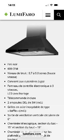 hottes  de cuisine murale à partir de 299$ - Photo 5
