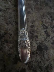 #163Y   FIRST LOVE silverware set for 6