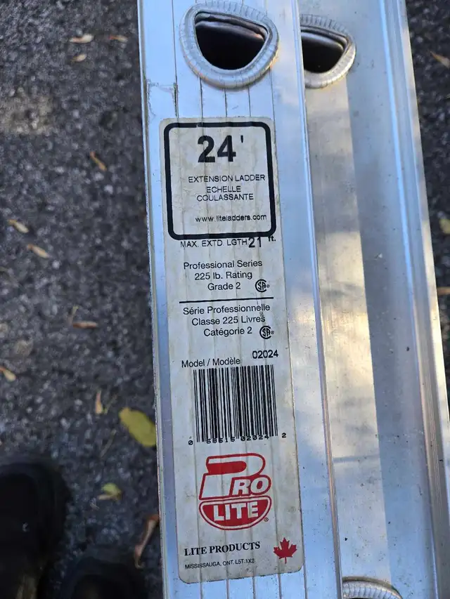 24' Aluminum Extension Ladder