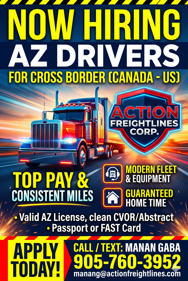 Hiring AZ truck driver