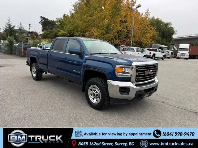 2019 GMC Sierra 2500HD SLE / Crew Cab / 8 Ft Long Box / 4x4