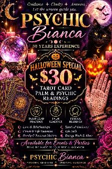 pSYCHIC Bianca 30 years experience Halloween special $30