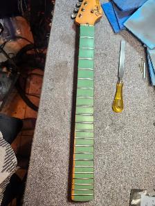 The Guitar Shoppe Calgary fret leveling - Photo 3