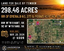 Land Tender  - RM Nos. 277 & 279 - SE of Wynyard, SK