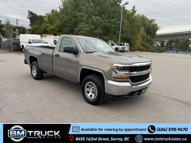 2017 Chevrolet Silverado 1500 Regular Cab / 8 Ft Long Box / 4x4