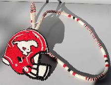 Beaded Calgary Stampeders Medallion (32230370)