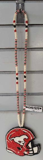 Beaded Calgary Stampeders Medallion (32230370) - Photo 3