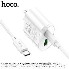 HOCO C109 PD20W   QC3.0 Dual-Port Charger Set with Type-C Cable - Photo 3