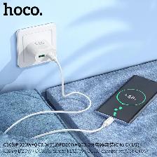 HOCO C109 PD20W   QC3.0 Dual-Port Charger Set with Type-C Cable - Photo 4