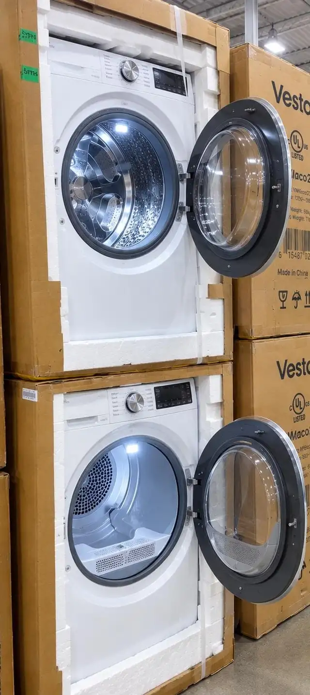 Vesta 27-inch Washer and Dryer Set | Brand New   2 Year Warranty