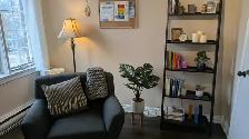 Warm & Professional Therapy Office Space for Rent – Wellness Hub