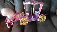 Disney Princess Enchanted Horse & Carriage for Barbie Doll Rare - Photo 3