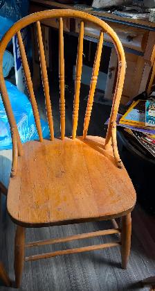 Six Antique Bow Back Chairs